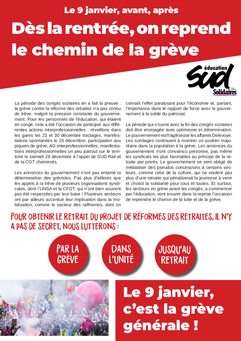 Tract retraites 5 décembre recto-verso